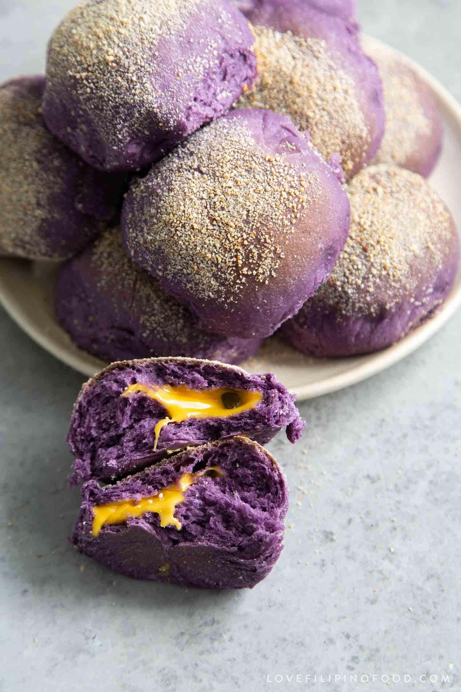 Ube Cheese Pandesal