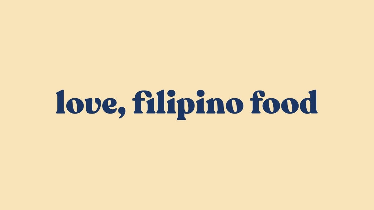 Love, Filipino Food logo